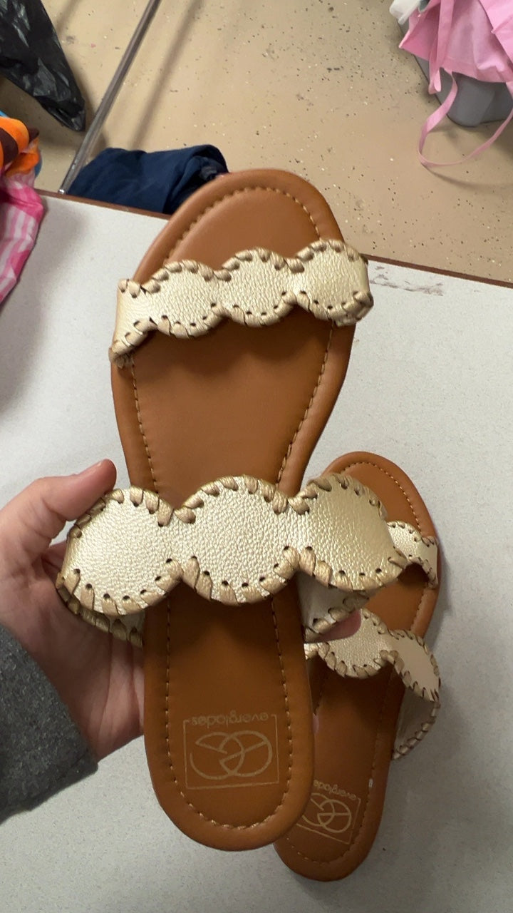 Gold Sandals 9