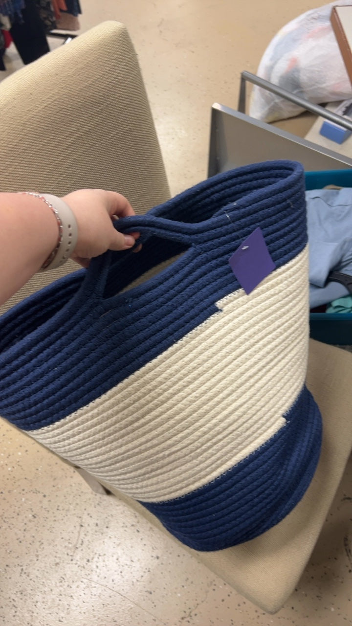 Blue and White Basket 