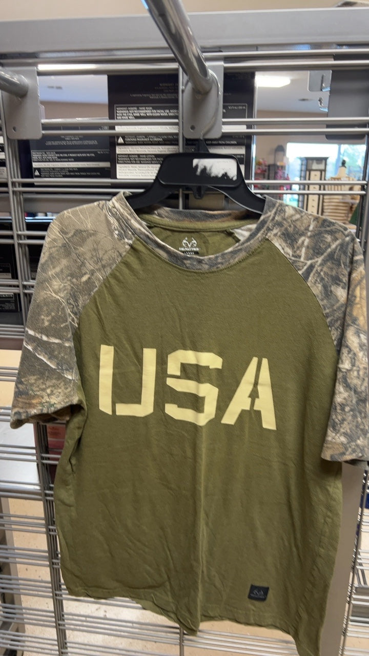 USA T-Shirt MENS Large
