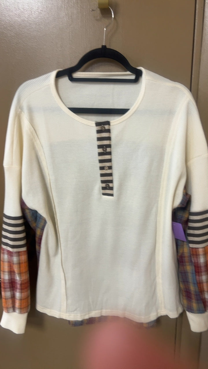 Flannel Sweater Large