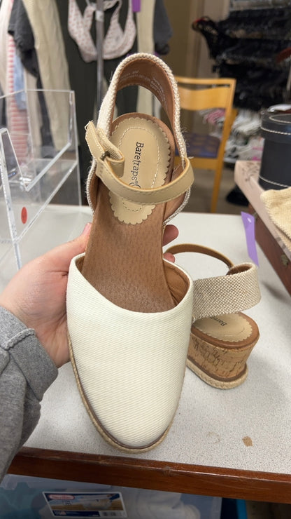 White Wedge Sandals 8