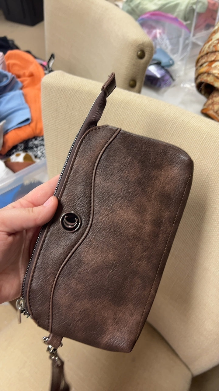 Brown Wristlet 