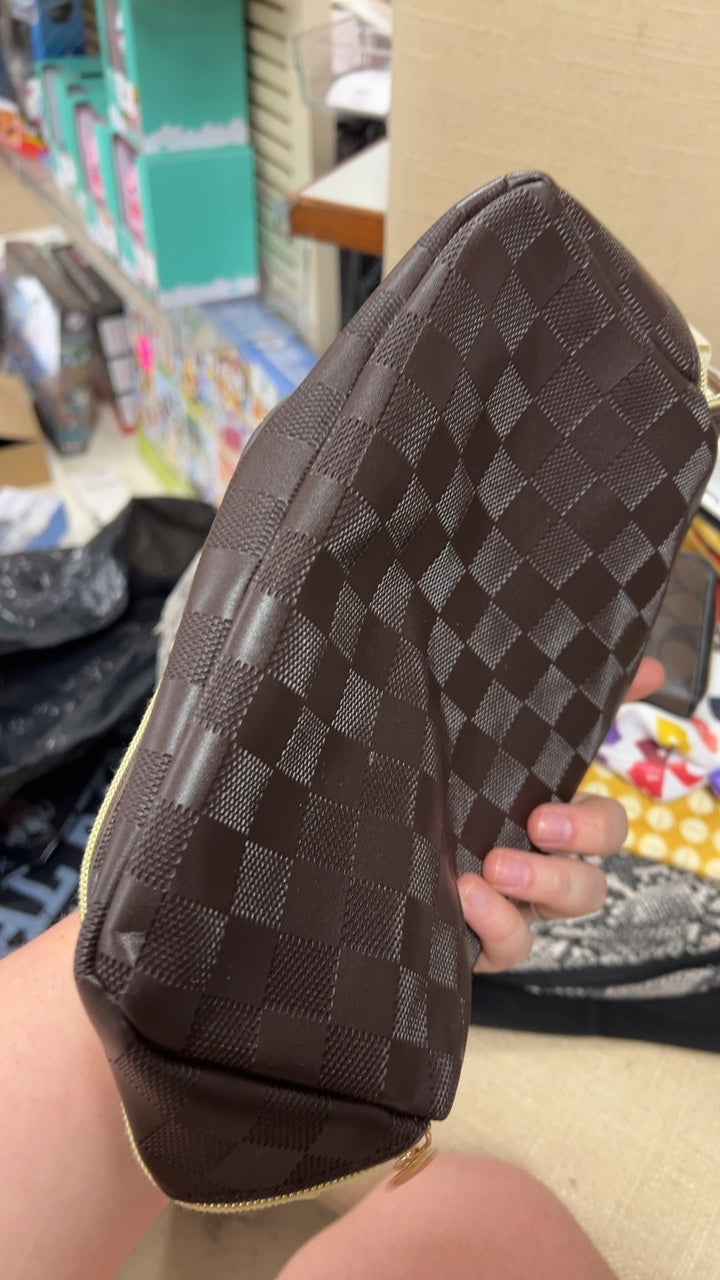 Brown Makeup Bag