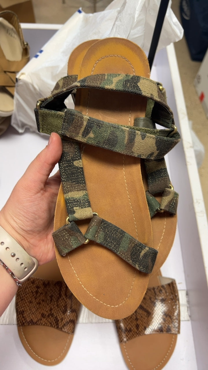 Camo Sandals 10