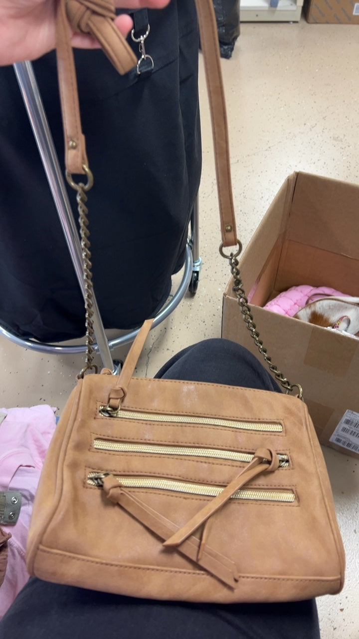 Bag Brown with Zippers 