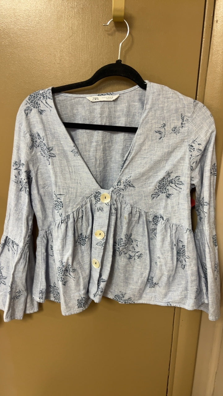 Zara Blouse Medium small stain