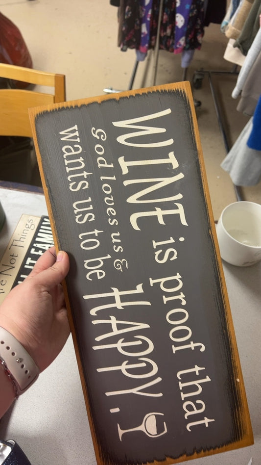 Sign/Decorative Plaque Wine