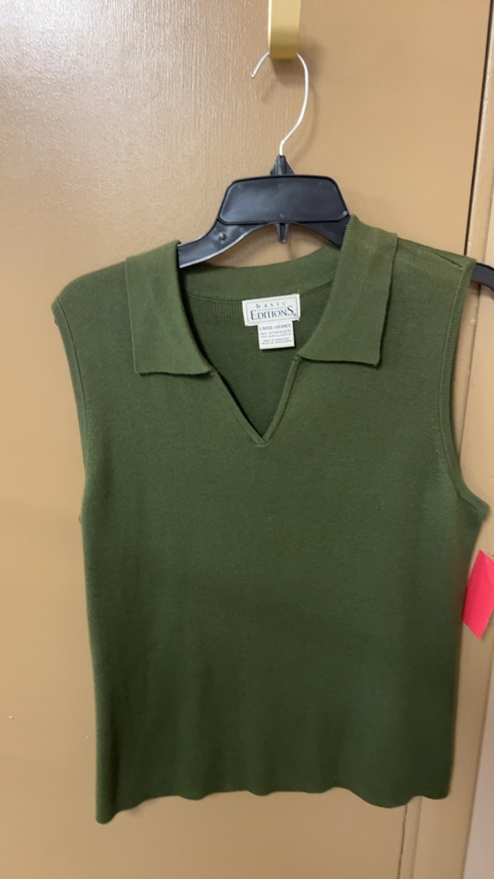 Basic Editions Sweater vest Large