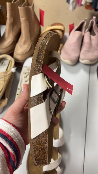 White Sandals 8
