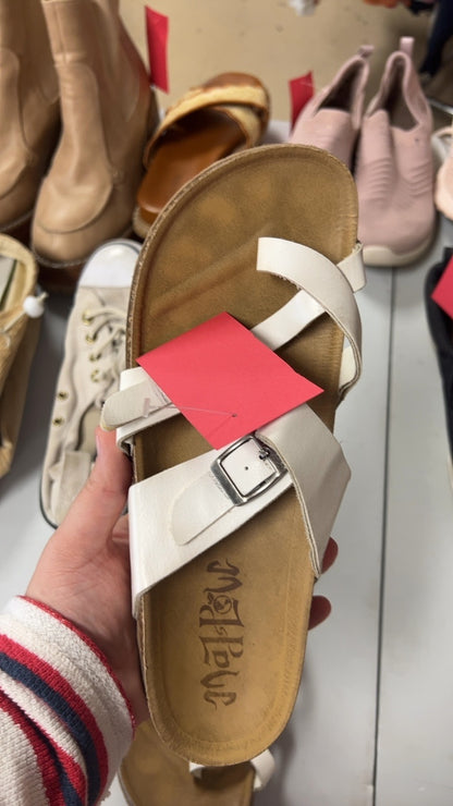 White Sandals 8