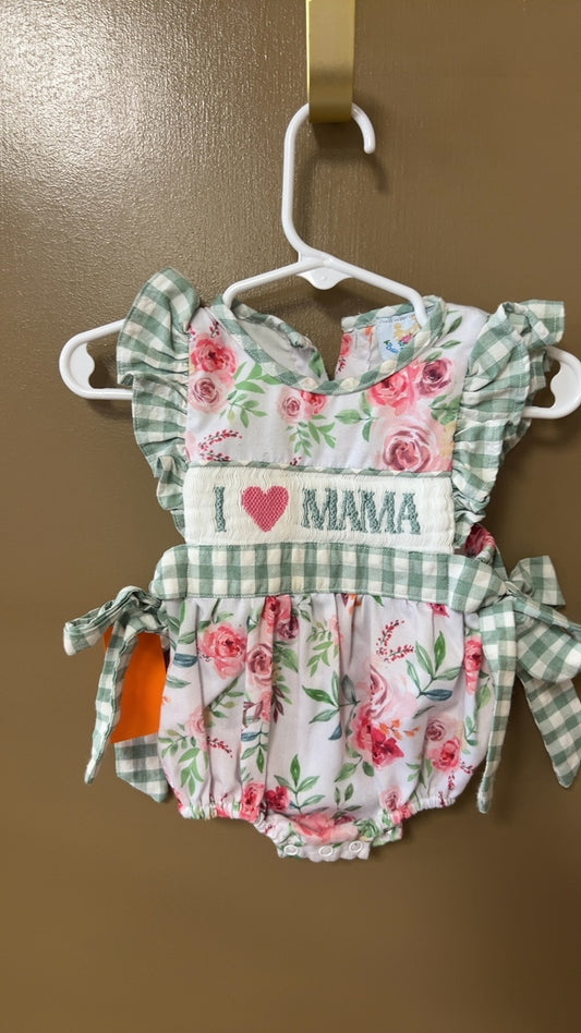 Smocked Romper Youth 3m
