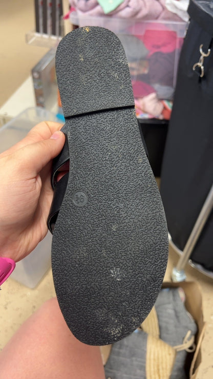 Black Sandals 9.5