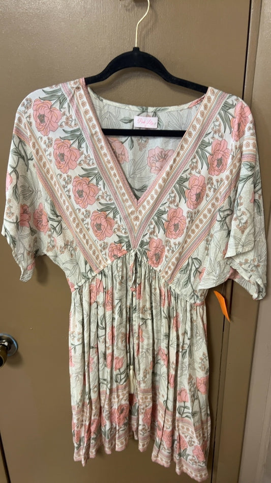Pink Lily Dress Large