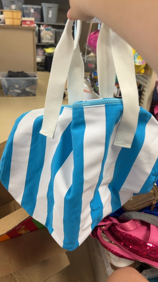 Bag Blue White Stripes 