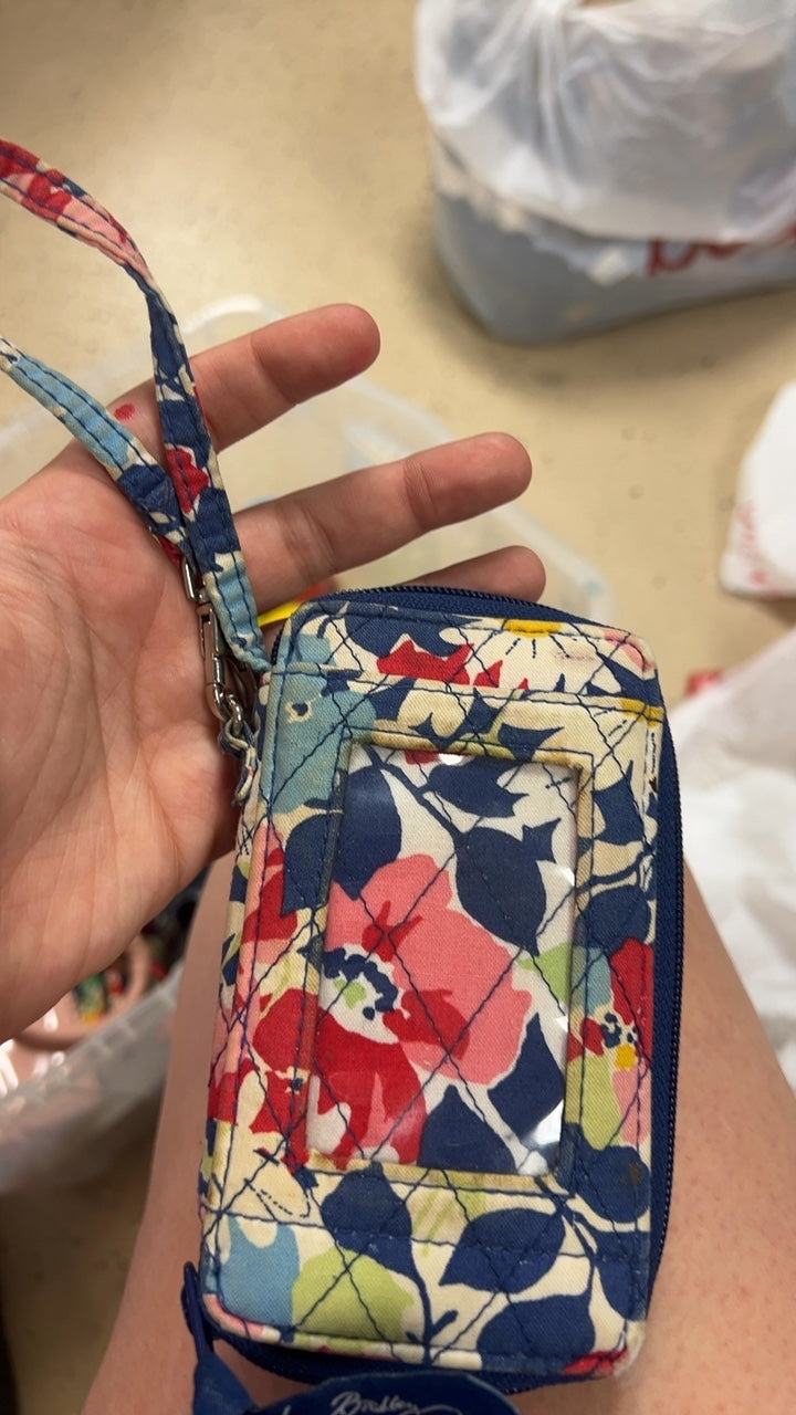 Vera Bradley Bag Small Blue and Pink