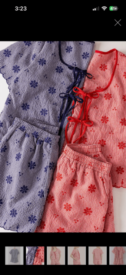 Very J Navy Floral Set