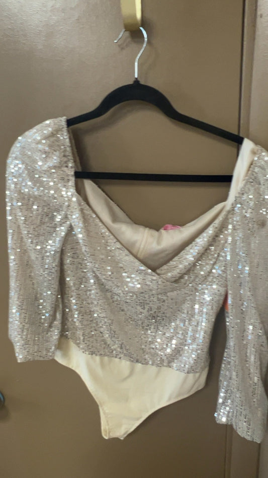 Pink Lily Bodysuit small