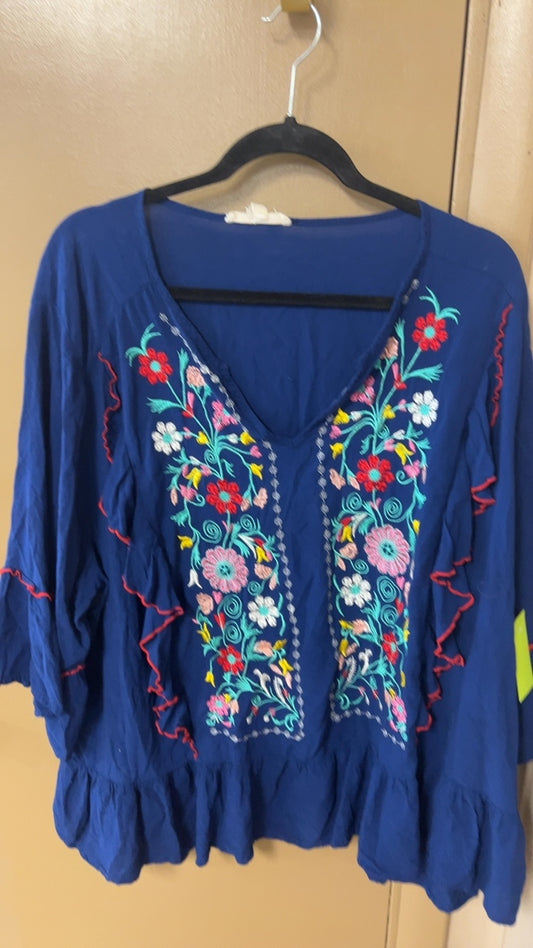 Blouse 2XL Blue