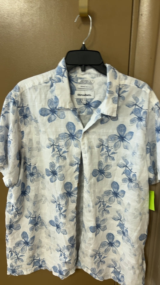 Shirt MENS XL White and blue