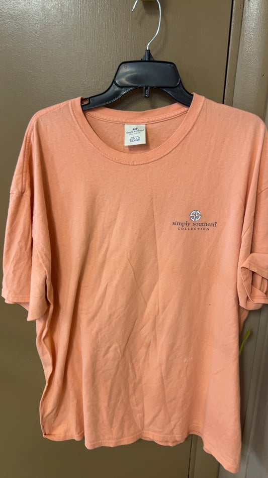 Simply Southern T-Shirt XXL Peach