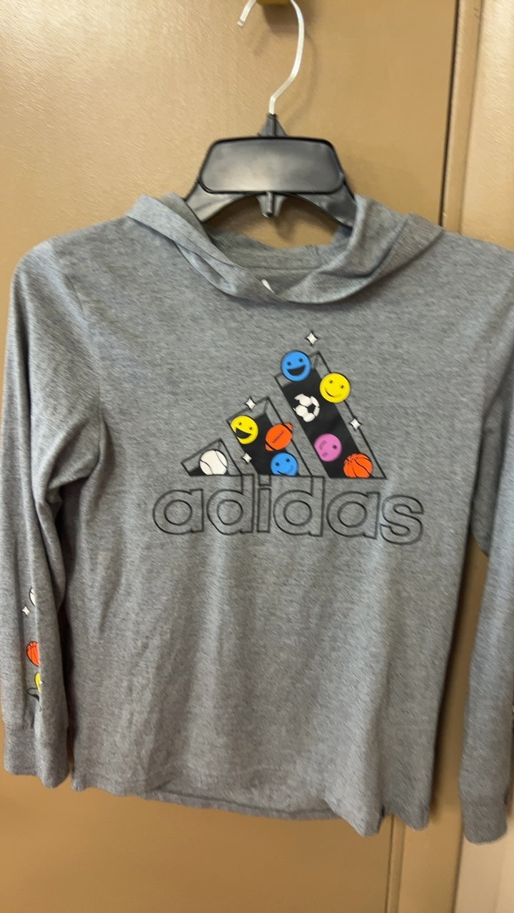 adidas Hoodie YOUTH Medium Gray