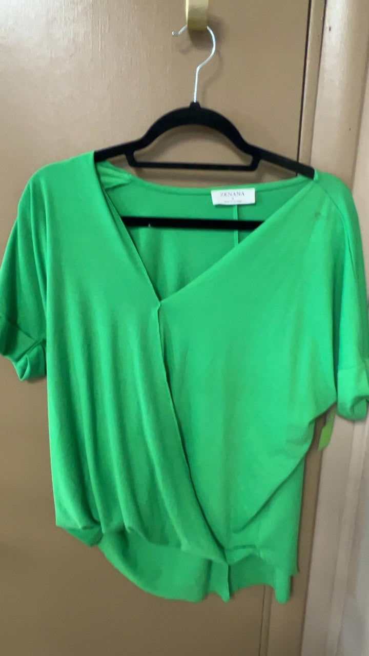 ZENANA Top Small Green