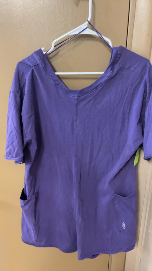 Free People Movement T-Shirt Romper Small Purple