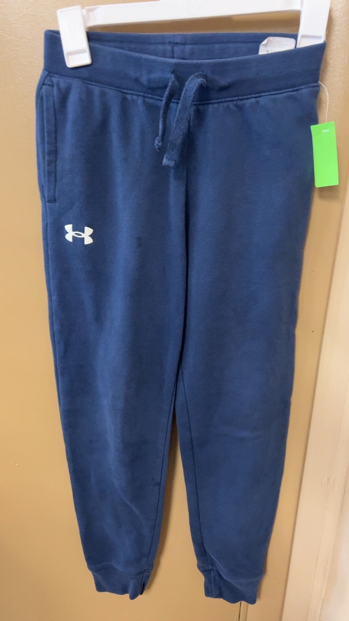 Under Armour Sweatpants YOUTH Medium Navy blue