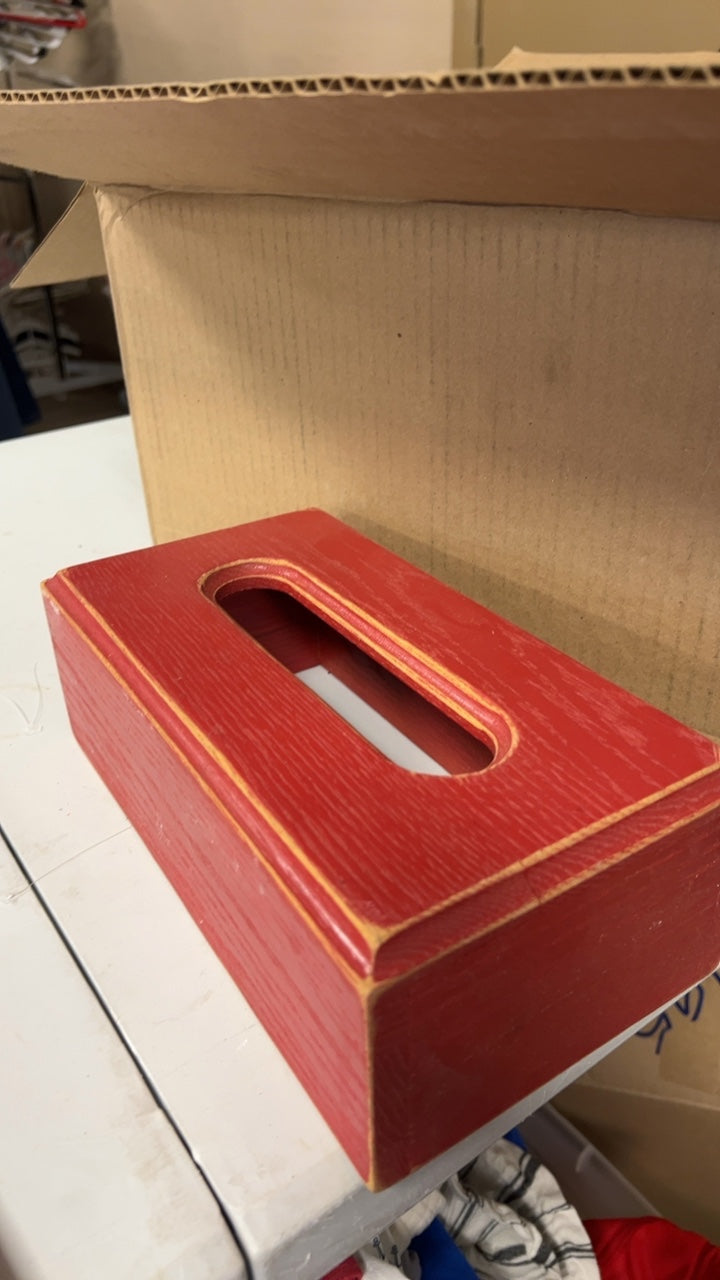 Tissue Box Red