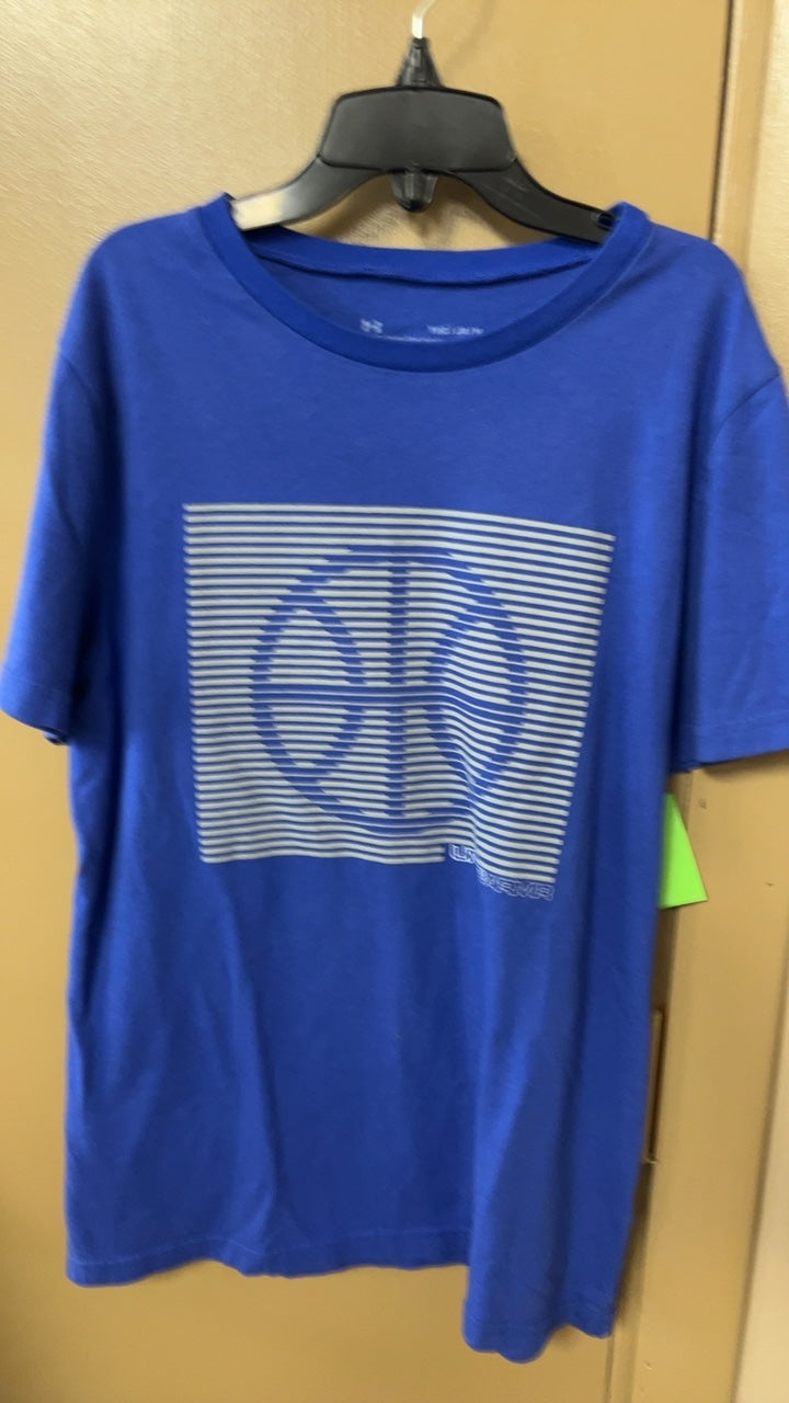 Under Armour T-Shirt YOUTH Medium Blue