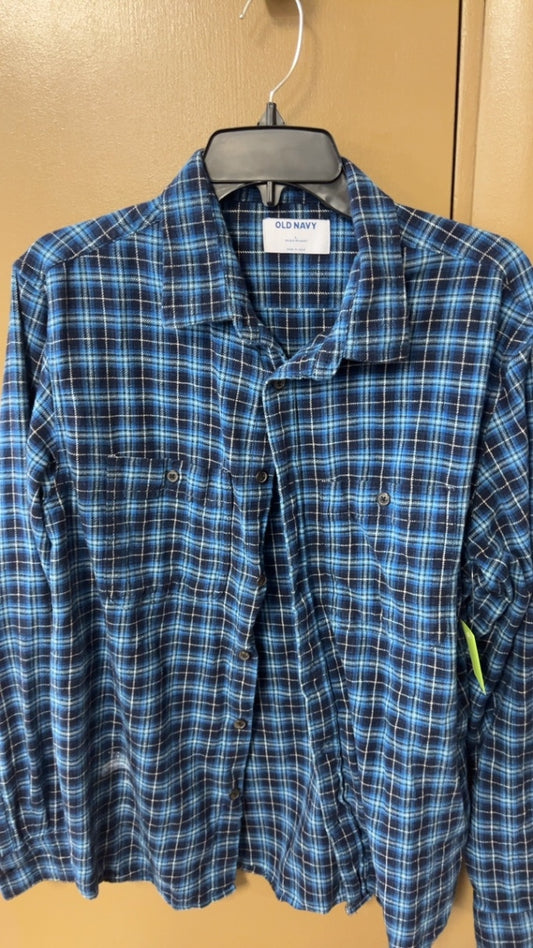 Old Navy Shirt MENS Large Blue