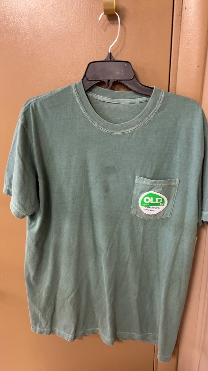 Old Row T-Shirt MENS Large Green