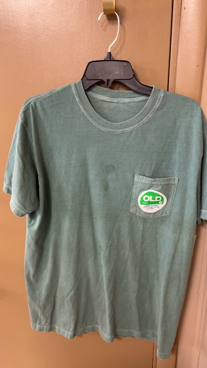 Old Row T-Shirt MENS Large Green