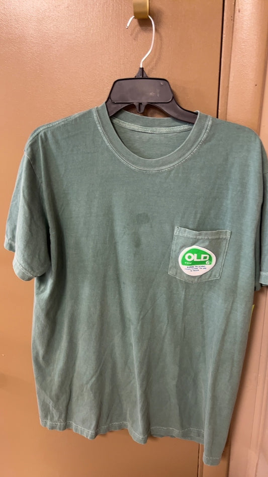 Old Row T-Shirt MENS Large Green