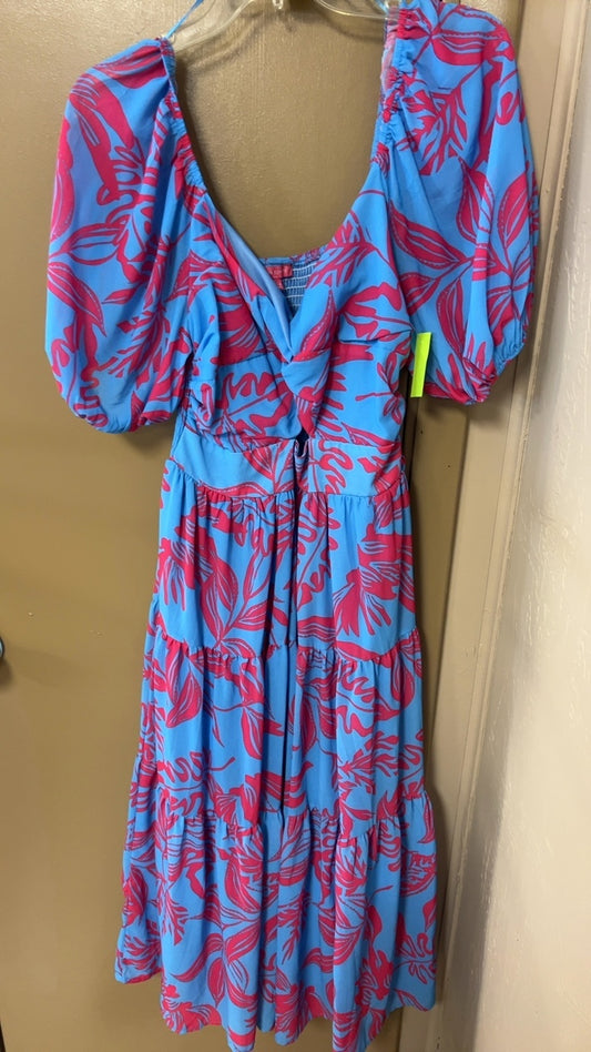 Flying Tomato Dress Large Blue and Pink