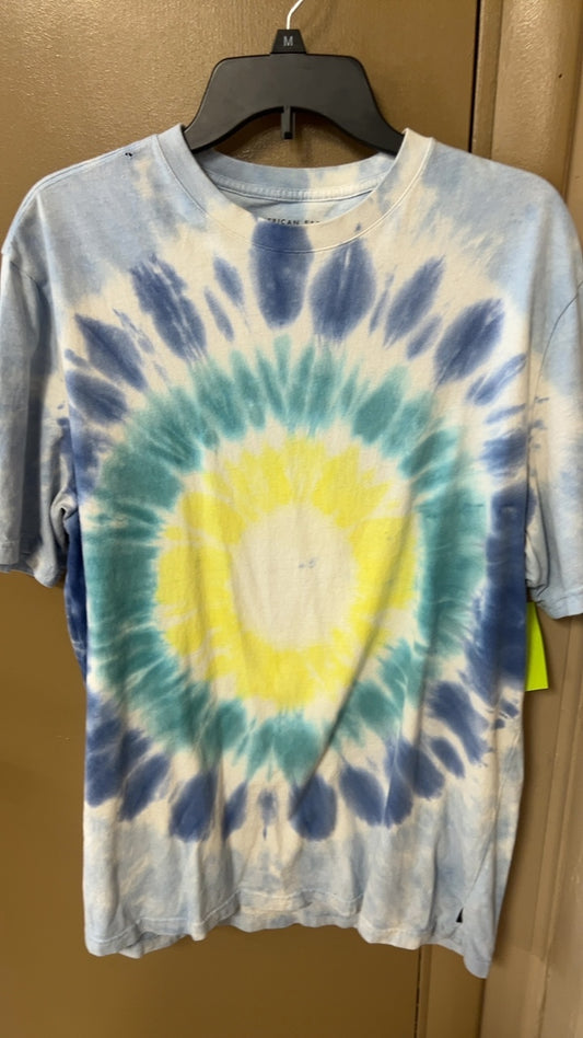 American Eagle T-Shirt Large yellow teal
