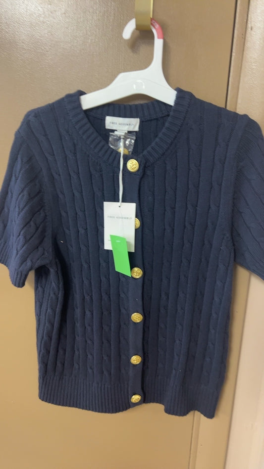 Free assembly Cardigan Medium Navy blue