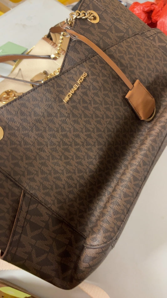 Michael Kors Bag Brown Staps 