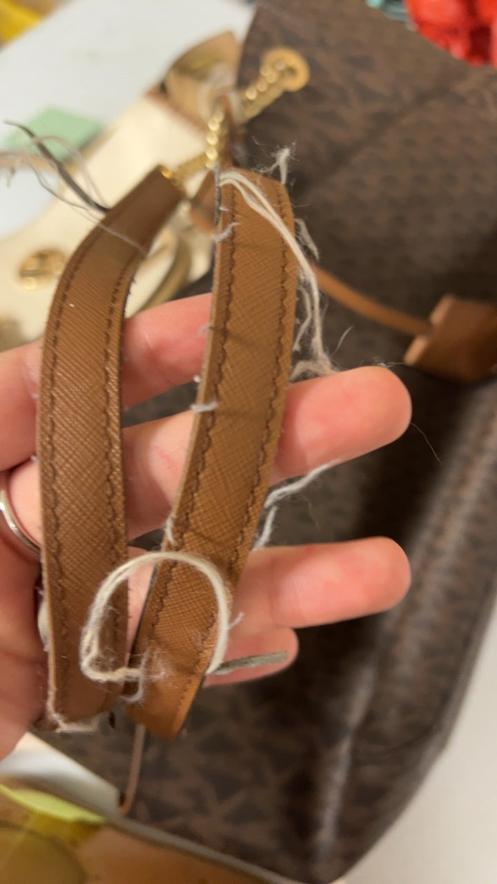 Michael Kors Bag Brown Staps 