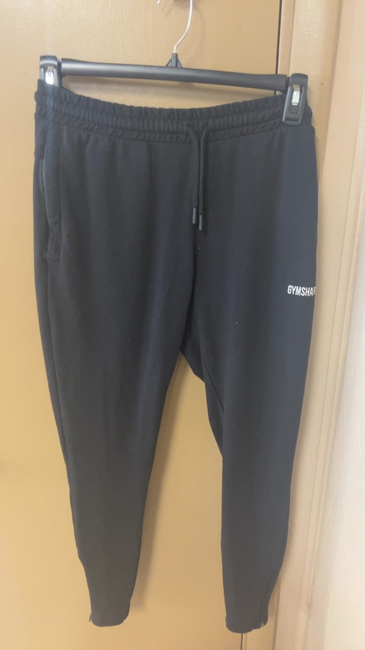 GYMSHARK Pants Medium Black