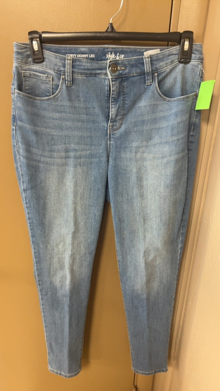 Style & Co Pants 10 Light blue