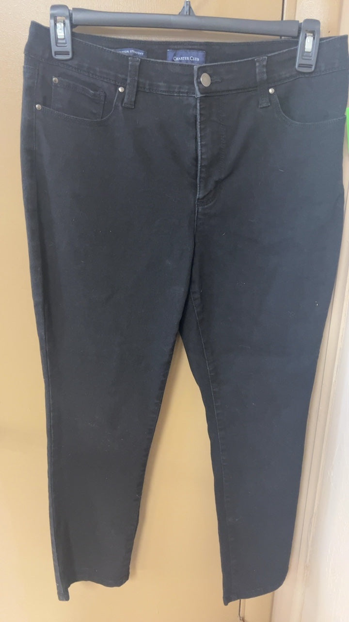 Charter Club Pants 12 Black