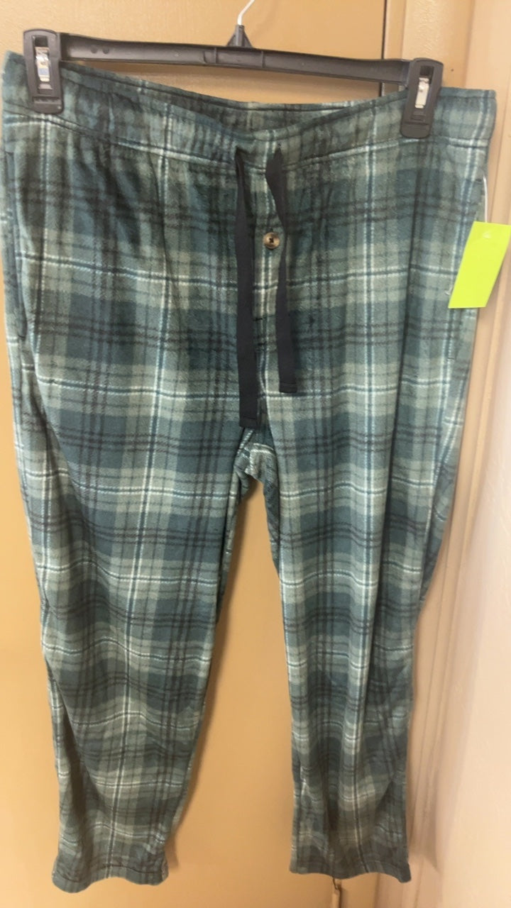 Pants MENS Large Green and black plaid