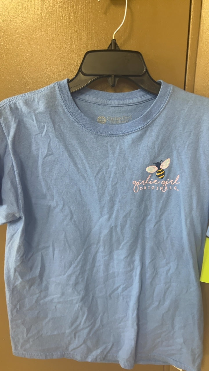 Gurlie Girl Originals T-Shirt YOUTH Large Light blue