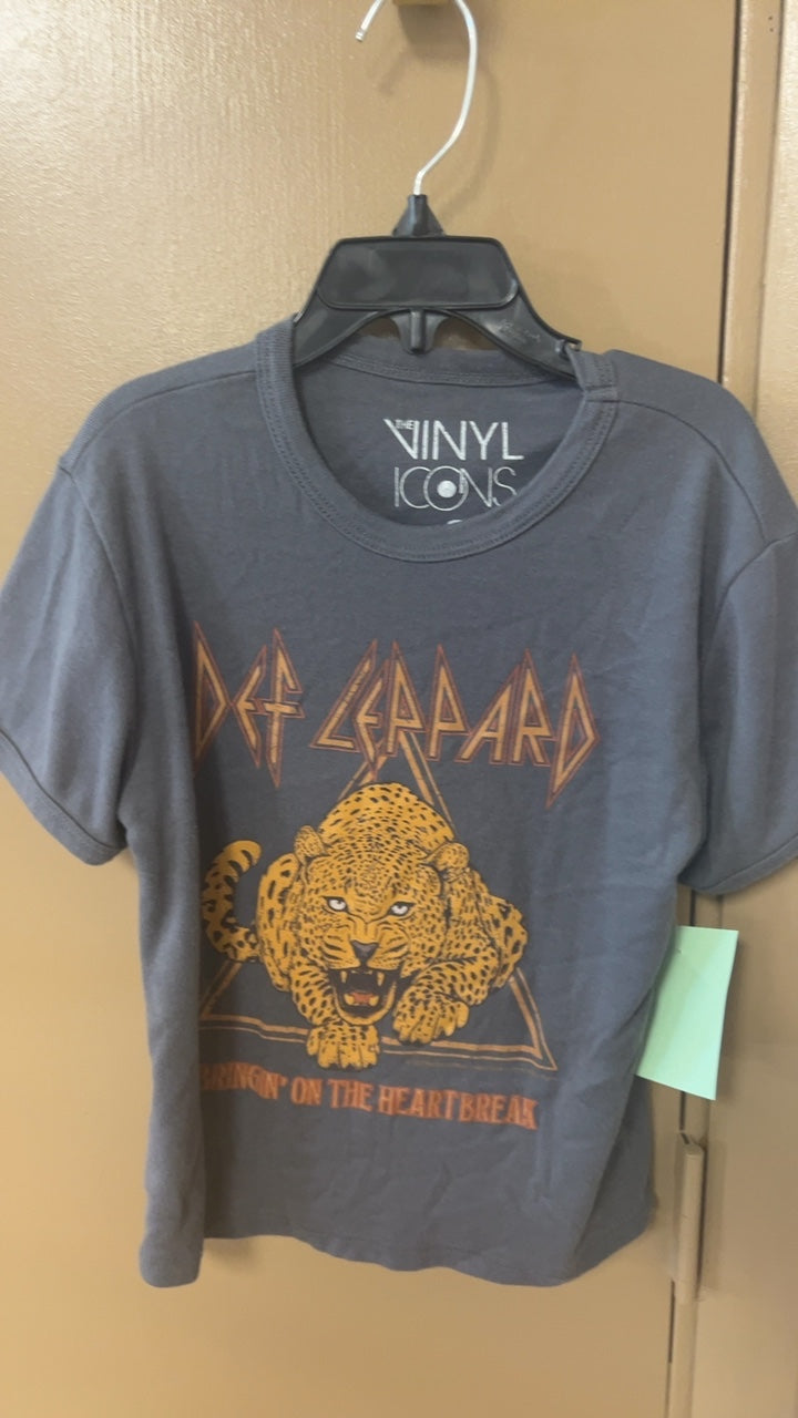 VINYL ICONS T-Shirt Small Gray