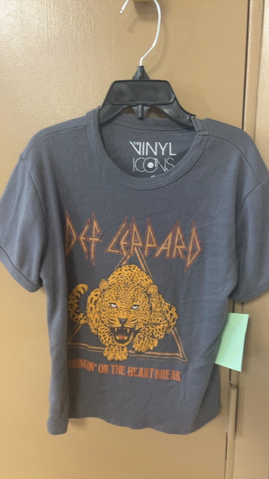 VINYL ICONS T-Shirt Small Gray