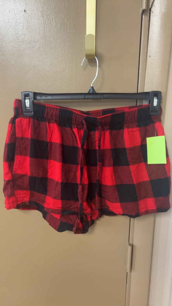 Pajama Set Medium Red and Black