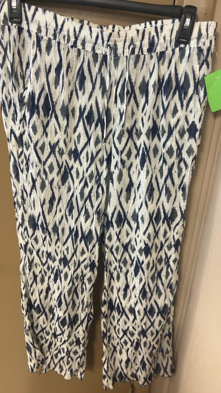 Pants Medium White and Navy