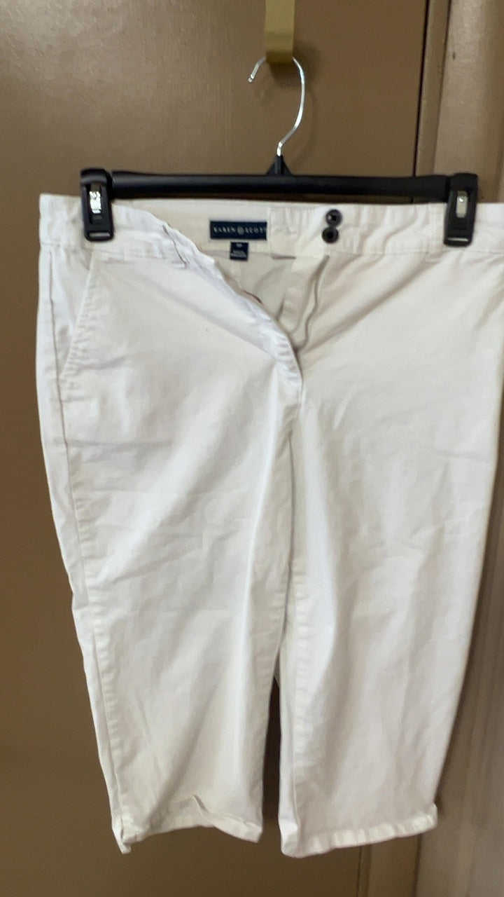 Karen Scott Pants 10 Cream