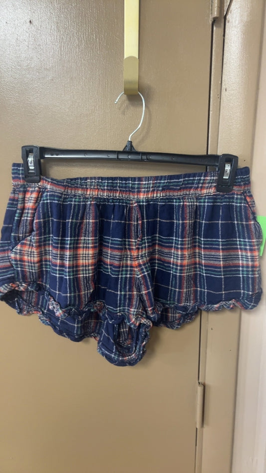 Aerie Pajama Set Large Navy plaid
